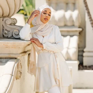 Elegant Puff-Sleeve Maxi Dress